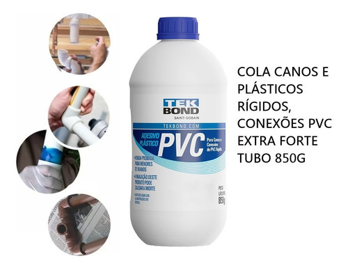 Adesivo Plástico Extra Forte Tubos/conexões Pvc Rígido 850g