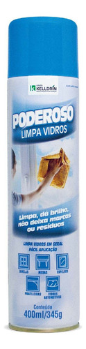 Limpa Vidros Spray Poderoso 400 Ml - Kelldrin