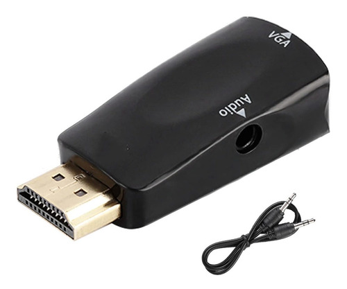 Adaptador Convertidor Filfeel Hd 1080p Hdmi Dama Vga 3,5