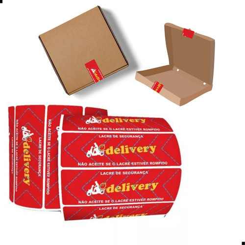 Lacre De Segurança Caixa De Delivery Super Cola 12 Rolos