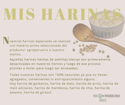 Harina De Garbanzo X 10 Kg, Solo Venta X Mayor