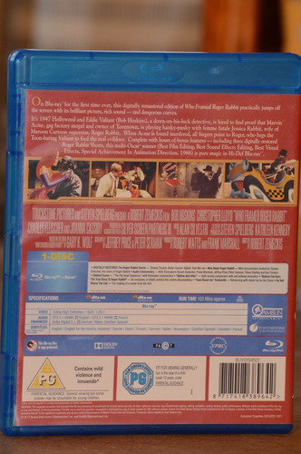 ¿quién Engañó A Roger Rabbit? (blu-ray Región B) (Usado)