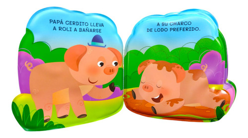 Libro Para El Baño Infantil Bañar A Un Cerdito Con Chifle Hojas De Goma Editorial School Fun La Hora Del Baño Es Mucho Más Divertida