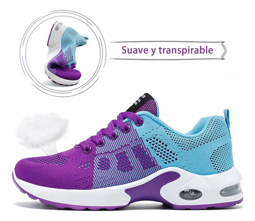 Zapatillas Deportivas, Informales, Transpirables, Para Mujer