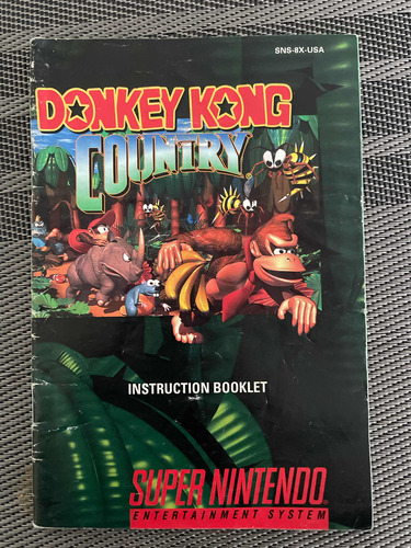 Manual Original Donkey Kong Country Snes