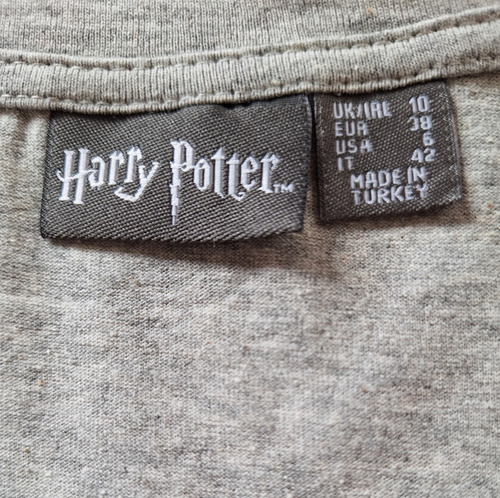 Playera Gris Sin Mangas, Harry Potter Talla-s (6) Py135 (Usado)