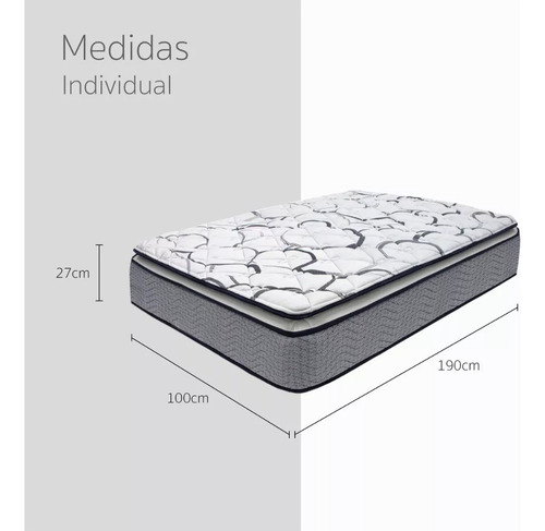 Kit Colchón Individual Restonic Calm + Almohadas