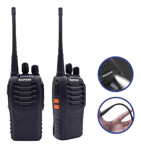 2x Walkie Talkie Handy Baofeng Bf-999s 16 Canales 5w 10km