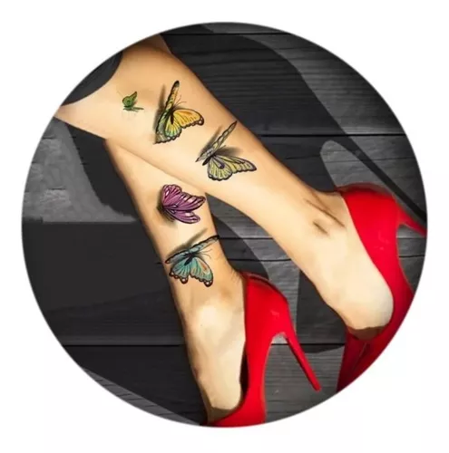 32 melhor ideia de Tatuagem de borboleta colorida