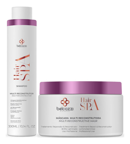 Belcazzi Hair Spa Multi Reconstrutor Shampoo E Máscara