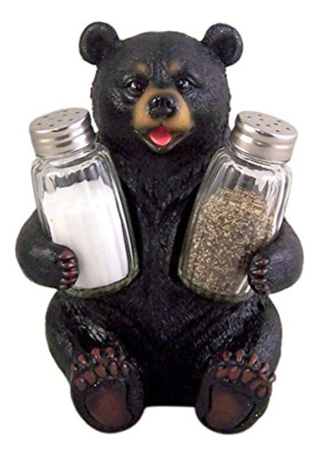 Season Beary Carefully Black Bear Sal Y Pimienta Shaker Hold