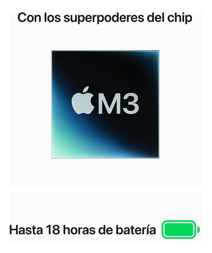 Macbook Air 13 16gb 512gb Chip M3 Cpu 8 Gpu10 Gris Espacial