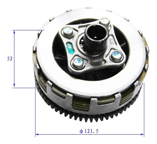 Embrague Completo Para Honda New Wave 110 / 110s W Standard