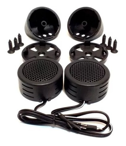 Par De Mini Tweeter Technoise 600 Watts Para Porta / Coluna