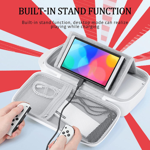 Estuche Funda Para Nintendo Switch Oled Gran Capacidad Viaje
