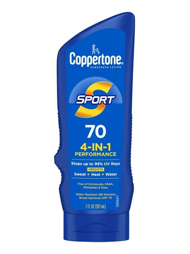 Protector Coppertone Sport 4 En Uno Spf 70