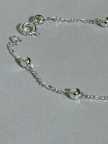 Imagem 8 de 8 de Pulseira Infantil Bolinha 3mm Prata 925 Legítima C/ Garantia