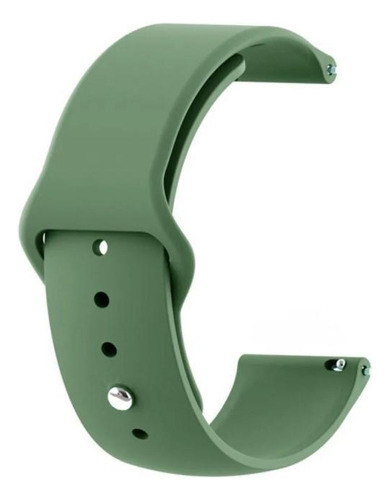 Pulseira relógio 18mm silicone sport engate rápido cor verde