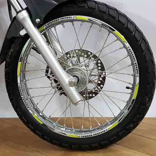 Friso Adesivo Refletivo Red M2 Roda Moto Yamaha Crosser 150