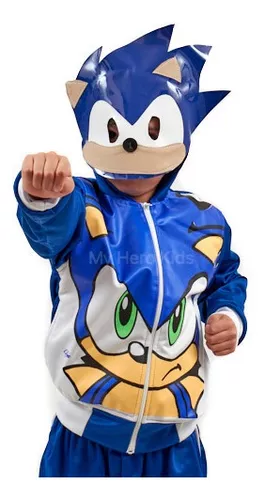 Pants Y Chamarra Disfraz Sonic Blue
