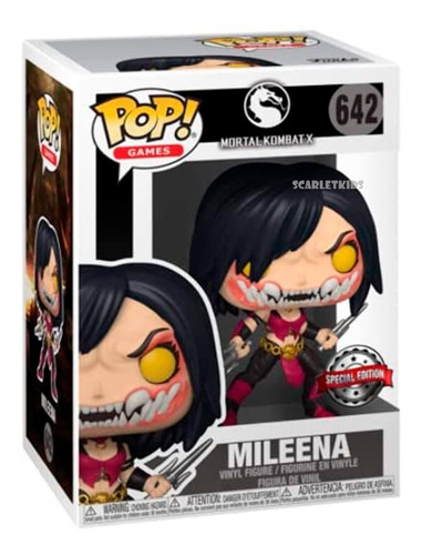 Funko Pop Mortal Kombat Millena 642 Original Scarlet