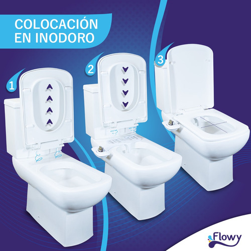Imagen 5 de 10 de Bidet Para Inodoro Ducha Accesorio Incorporado Al Inodoro!
