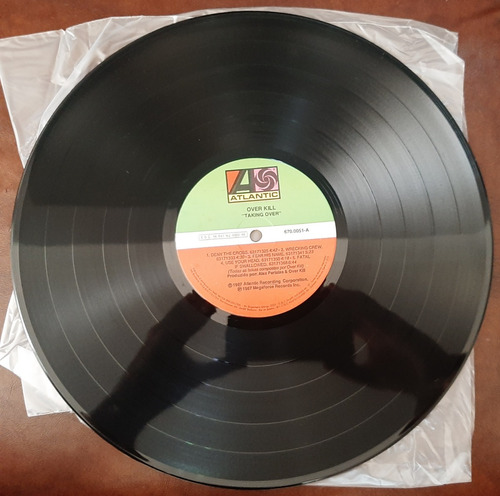 Lp Vinil Over Kill - Taking Over C/ Encarte (Usado)