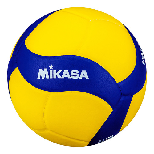Bola De Vôlei Mikasa V330w - Selo Fivb E Vôlei Brasil Amarelo E Azul