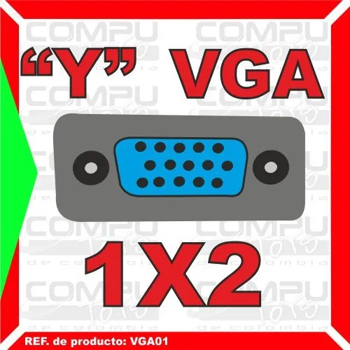 Zvga01 Cable Para Duplicar Señal Vga 1 A 2 Computoys