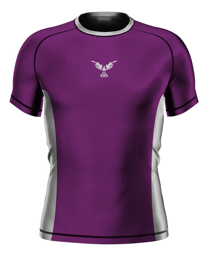 Rashguard Rank Bjj Mma Nogi - Pawl Morada Roxa