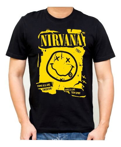 Remera Nirvana Kurt Cobain Camiseta Musica