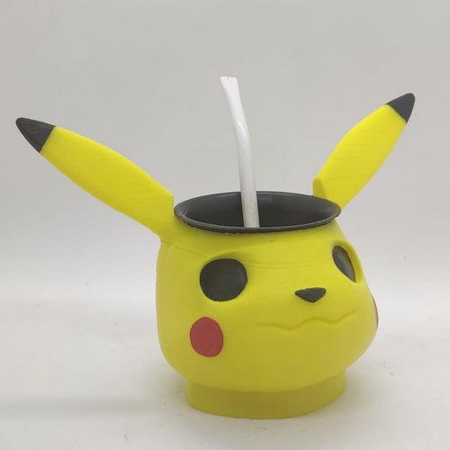 Mate Pikachu Impreso En 3d