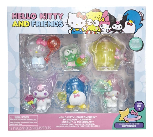 Set Figuras Hello Kitty & Friends Mix & Match X 6 Original