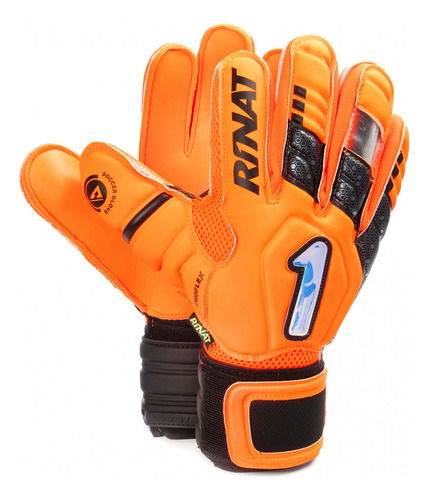 Guantes Rinat Uno Premier Lux Spine Semi Naranja Neón Adulto