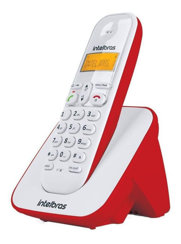 Kit Telefone Sem Fio Ts 3110 + 2 Ramais Vermelho Intelbras