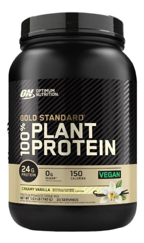 Proteina A Base De Plantas Vainilla Optimum Nutrition 740 G