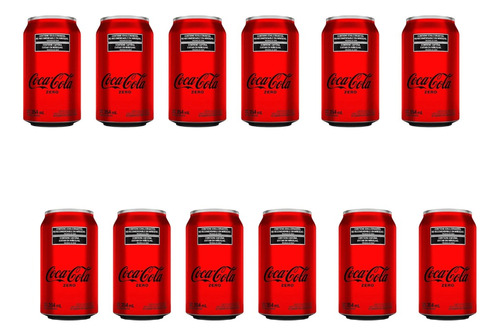  Coca-cola Sin Azúcar Lata 354ml X12 Zetta Bebidas 