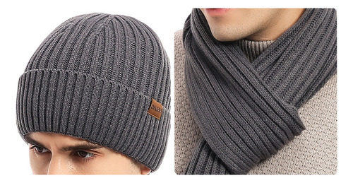 Conjunto Unisex De Tres Piezas De Gorro, Bufanda Y W