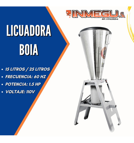 Licuadora Industrial De 15 Litros. Marca: Boia