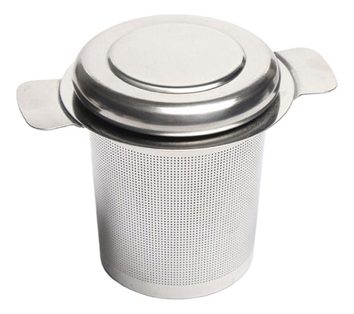 Infusor De Té De Malla Fina Con Tapa, Té Suelto Para Café Y