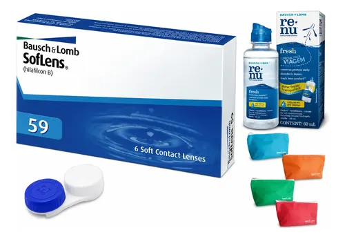 Lente De Contato Soflens 59 Com Grau Miopia Ou Hipermetropia