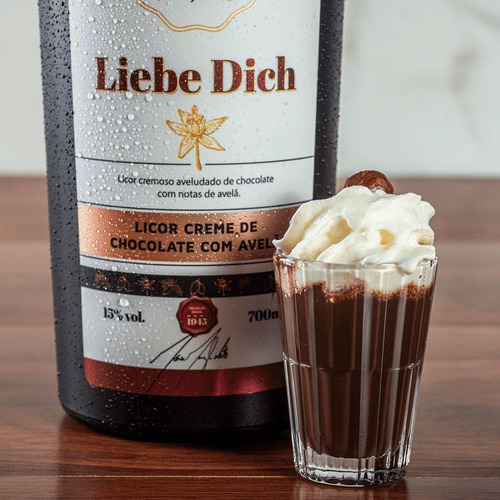 Licor Creme De Chocolate Com Avelã 700ml Liebe Dich Schluck