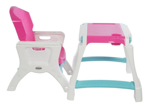 Silla Alta Prinsel Caddy 2 En 1 Rosa