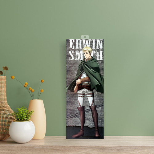 Mini Cuadro 15x40 Cm Shingeki No Kyojin Erwin Smith
