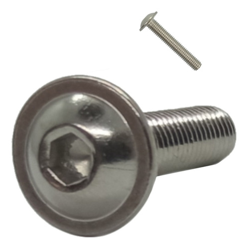 Gls Tornillo Allen Botón Rondana Integrada M4 X 30mm (25pzs)