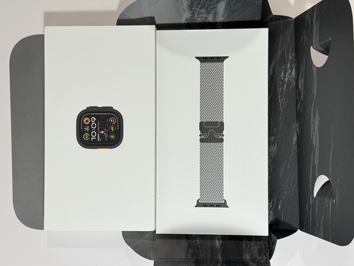 Apple Watch Ultra 2 Gps + Cellular Correa Estilo Milanés Negro Milanese Negro Negro