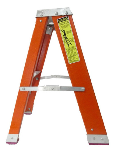 Imagen 3 de 5 de Escalera Tipo Tijera Fibra De Vidrio 62cm 2 Tramos Aladino