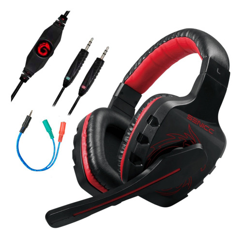 Auricular Gamer Microfono Gaming Pc Ps4 Xbox Videollamada