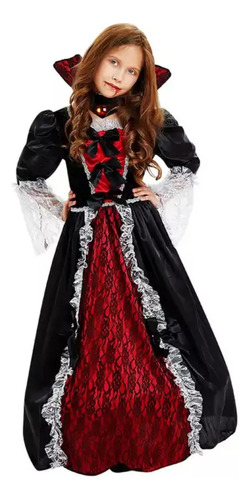 Disfraz Vampiresa, Incluye Cuello Y Vestido Adulto C:17198