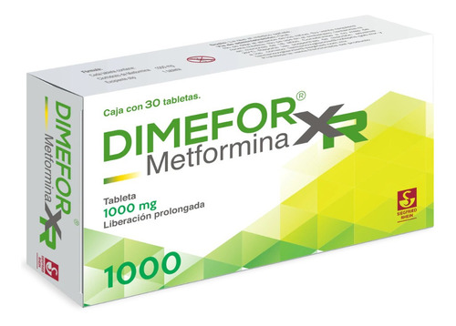 Dimefor Xr 30 Tabletas 1000mg